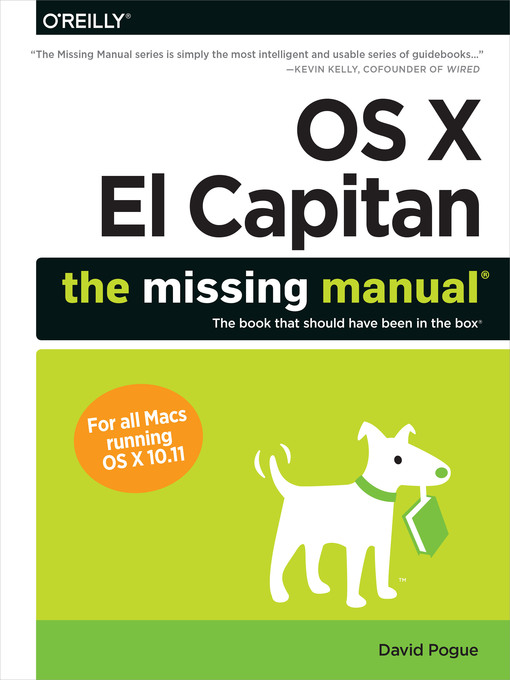Title details for OS X El Capitan by David Pogue - Available